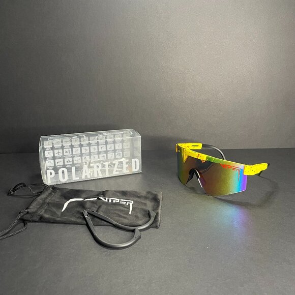 🔥 Pit Viper Sunglasses – Sporty, Bold, Retro Shield Shades - Picture 1 of 8